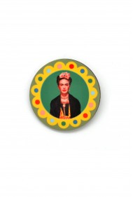 Round Frida Kahlo Pin